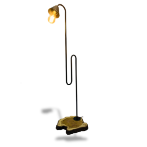 WOODEN FORGE LAMP